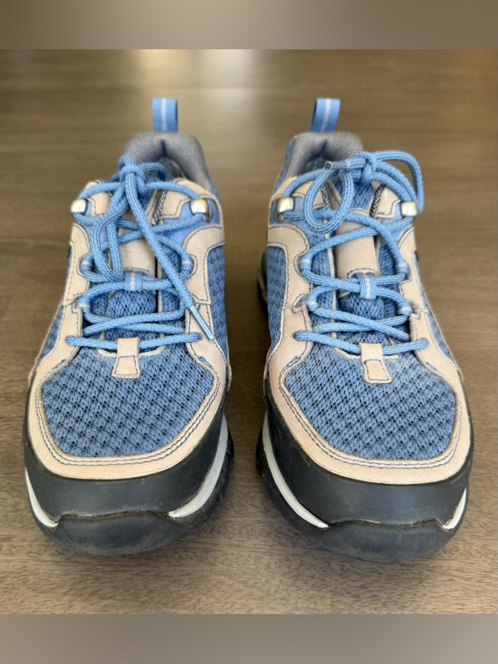 LLBean Womens Blue Mesh Hiking Shoes Gore-Tex Size 8.5